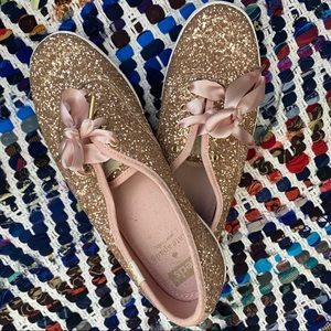 Keds for Kate Spade Glitter Lace Up Sneakers
